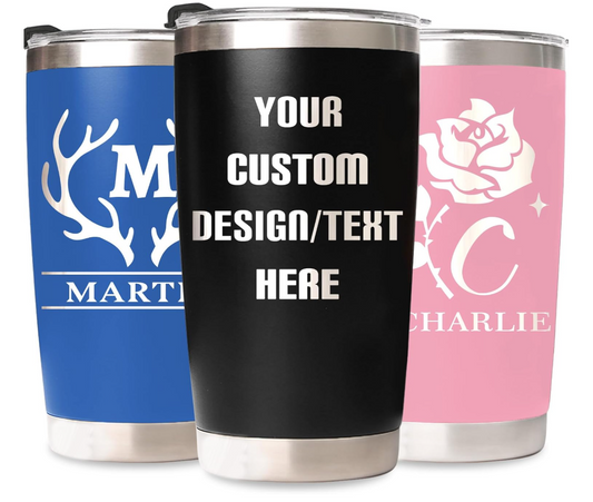 Personalized Tumbler Hot Or Cold With Lid 10 Colors 30 Designs