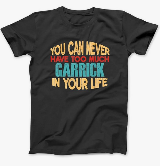 Personalized Funny Name T-Shirt Hoodie Etc for Men Women Kids Black Sizes XS-3XL