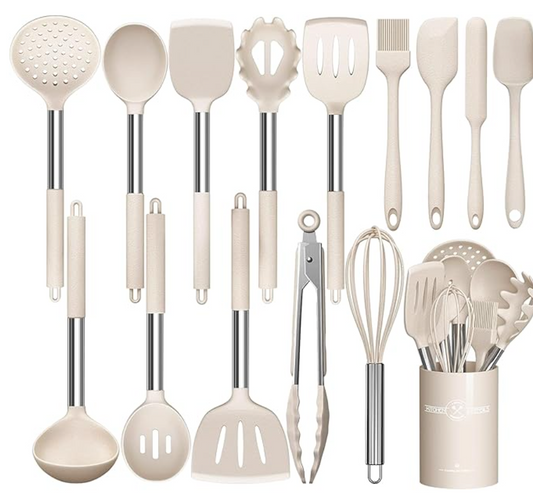 15 Pcs Stainless Steel Cooking Utensil Set Nonstick