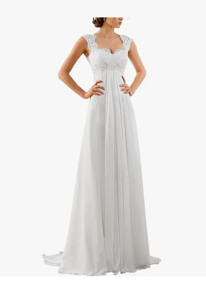 Wedding Gowns For Bride Sleeveless Lace Petite/Plus Size White Or Ivory