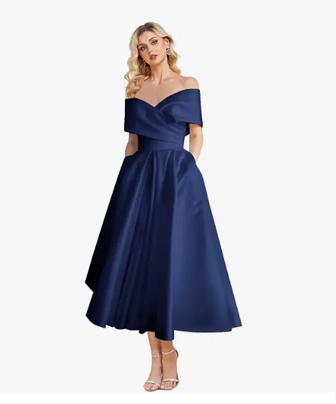 Satin A Line Dress 41 Colors Including White