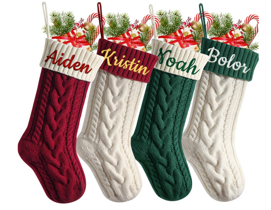 Personalized Christmas Stocking 7 Colors
