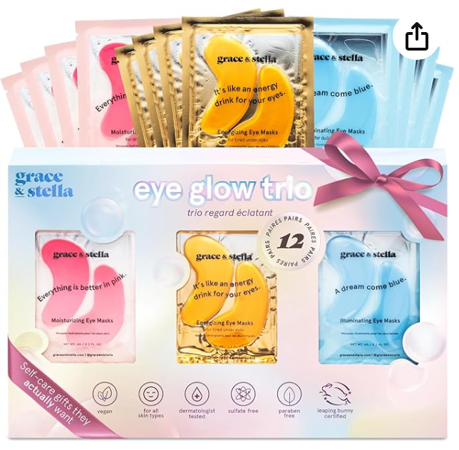 Award Winning Under Eye Patches (12 pairs) Eye Masks For Puffy Eyes & Dark Circles