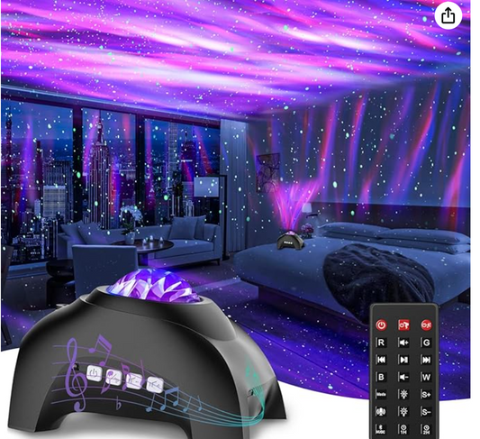 Northern Lights Aurora Projector Star Projector Music Bluetooth Speaker