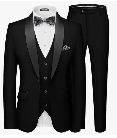 5-Piece Slim Fit Formal Suit 19 Colors